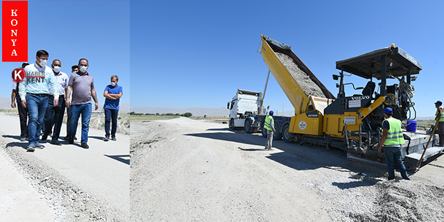 Karatay’da yol yapım ve asfaltlama çalışmaları sürüyor