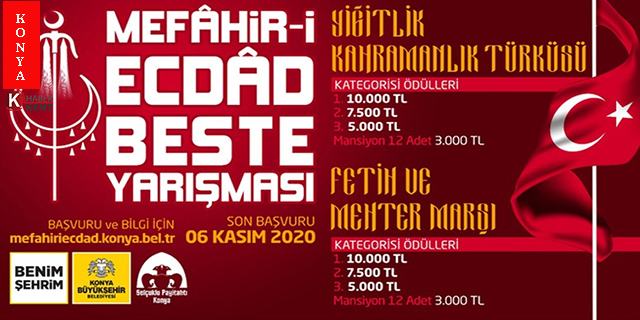 Konya Büyükşehir’den Mefahir-i Ecdad Beste Yarışması