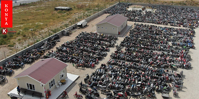 Konya’da 4 bin 5 motosiklete trafikten men