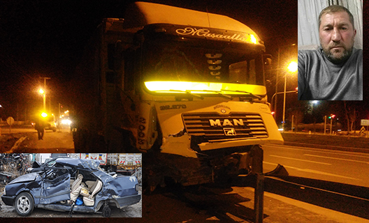 Konya’da kamyonla otomobil çarpıştı: 1 ölü