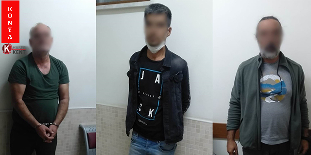 Birçok hırsızlık olayına karışan 3 şüpheli Konya’da yakalandı