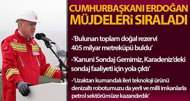 Cumhurbaşkanı Erdoğan’dan doğalgaz rezervi açıklaması