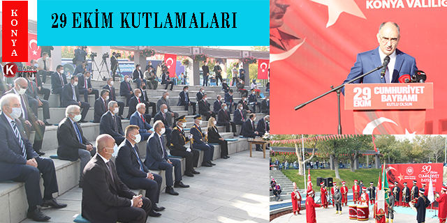 Konya’da Cumhuriyet Bayramı törenle kutlandı