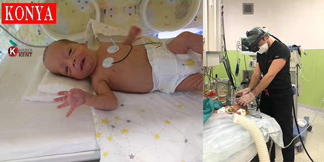 Üç aylık bebeğin gözündeki kusur ameliyatla giderildi