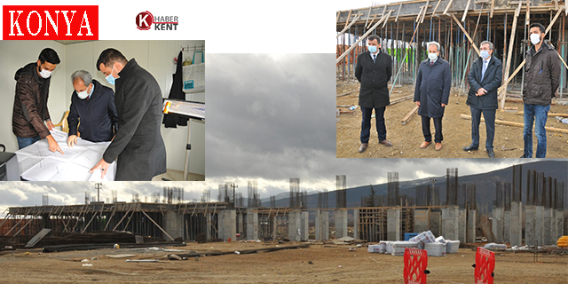 Akşehir’de yeni otogar inşaatı hızla yükseliyor