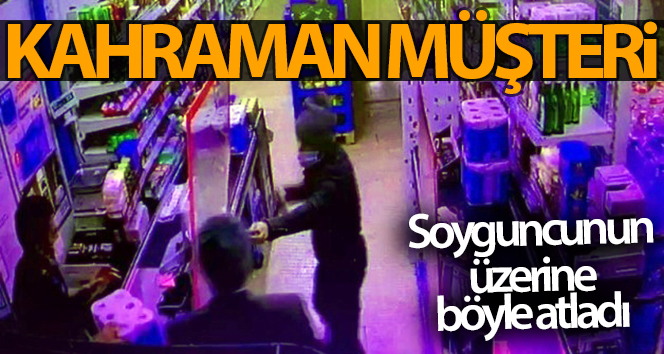 Diyarbakır’da marketteki müşteri, silahlı soygunu önledi
