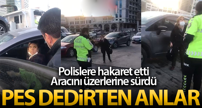 Bursa’da öfkeli öğretmen polislere hakaret etti, aracını üzerlerine sürdü