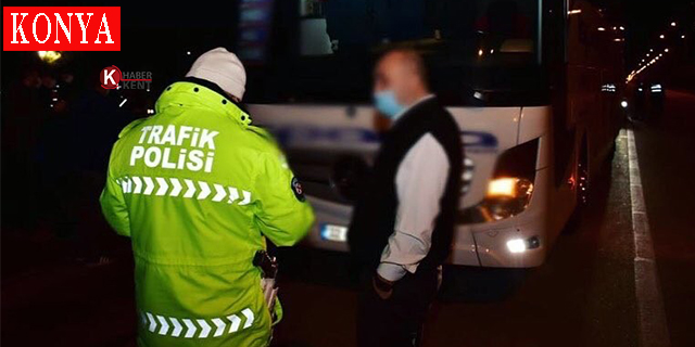 Konya’da kurallara uymayan 2 bin 724 sürücüye ceza