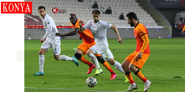 Süper Lig: Konyaspor: 1 - Galatasaray: 1 (İlk yarı)