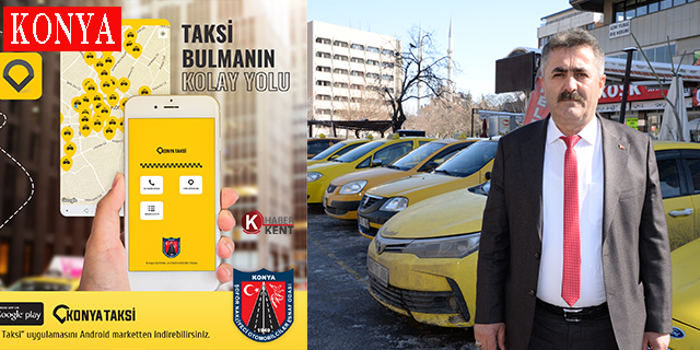 ‘Konya Taksi’ Mobil Uygulaması Hizmette