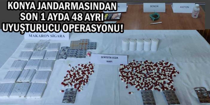 Konya’da Son 1 Ayda 48 Ayrı Uyuşturucu Operasyonu: 58 Gözaltı