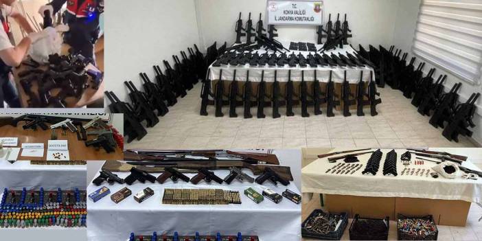 Konya’da Jandarmadan Silah Kaçakçılarına Operasyon: 22 Kişi Yakalandı