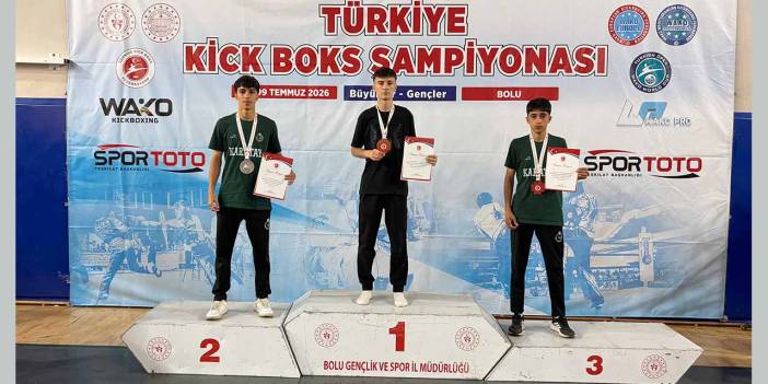 Türkiye Kick Boks Şampiyonası’nda Karatay’dan Gümüş ve Bronz Madalya