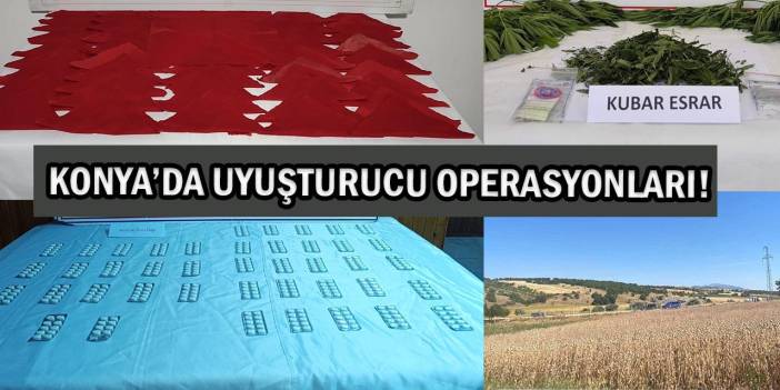 Konya’da Jandarmadan Son Bir Ayda 47 Ayrı Uyuşturucu Operasyonu: 61 Gözaltı