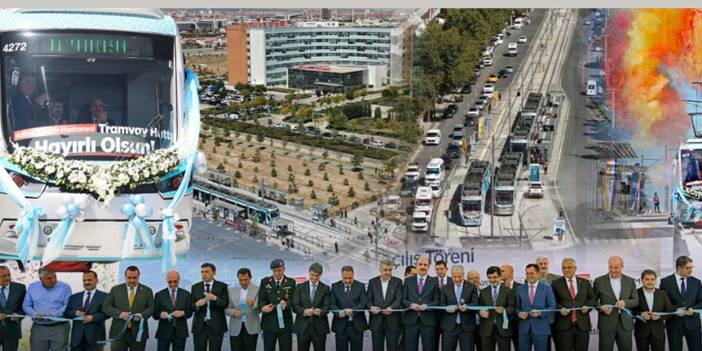 Konya’da Tarihi Gün: Adliye-Şehir Hastanesi Tramvay Hattı Açıldı